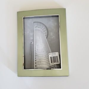 Picture frame. 5 x 7. Moss green. Never used.